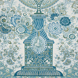 Schumacher Colmery Paisley Panel Peacock Fabric