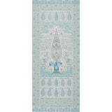 Schumacher Colmery Paisley Panel Peacock Fabric