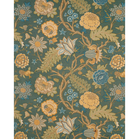 Schumacher Darsy Tree Of Life Juniper Fabric