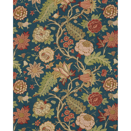 Schumacher Darsy Tree Of Life Peacock Fabric