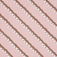 Schumacher Rousseau Stripe Cocoa & Blush Fabric - Eade's Wallpaper