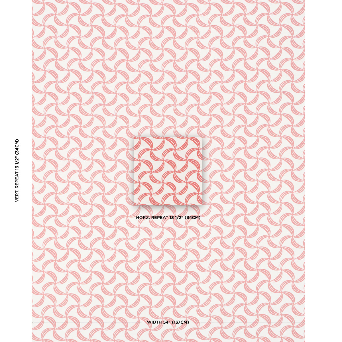 Schumacher Ambrosia Coral Fabric