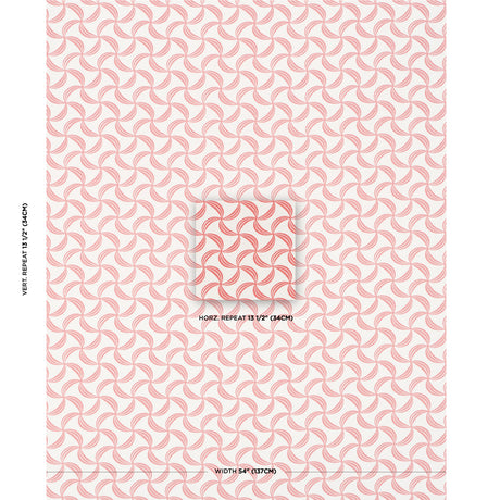 Schumacher Ambrosia Coral Fabric