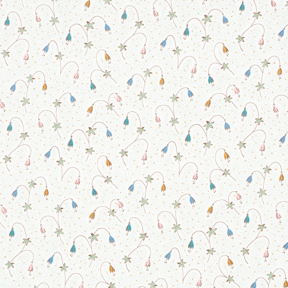 Schumacher Lolly Floral Confetti Fabric - Eade's Wallpaper