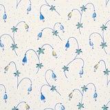 Schumacher Lolly Floral Blues Fabric - Eade's Wallpaper