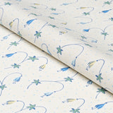 Schumacher Lolly Floral Blues Fabric - Eade's Wallpaper