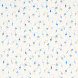 Schumacher Lolly Floral Blues Fabric - Eade's Wallpaper