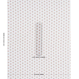 Schumacher Lucie Clay & Blue Fabric - Eade's Wallpaper