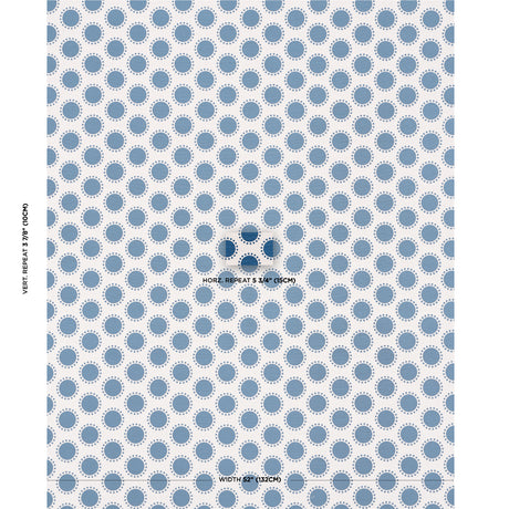 Schumacher Oompa Navy Fabric - Eade's Wallpaper