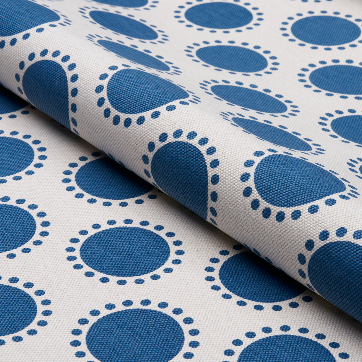 Schumacher Oompa Navy Fabric - Eade's Wallpaper