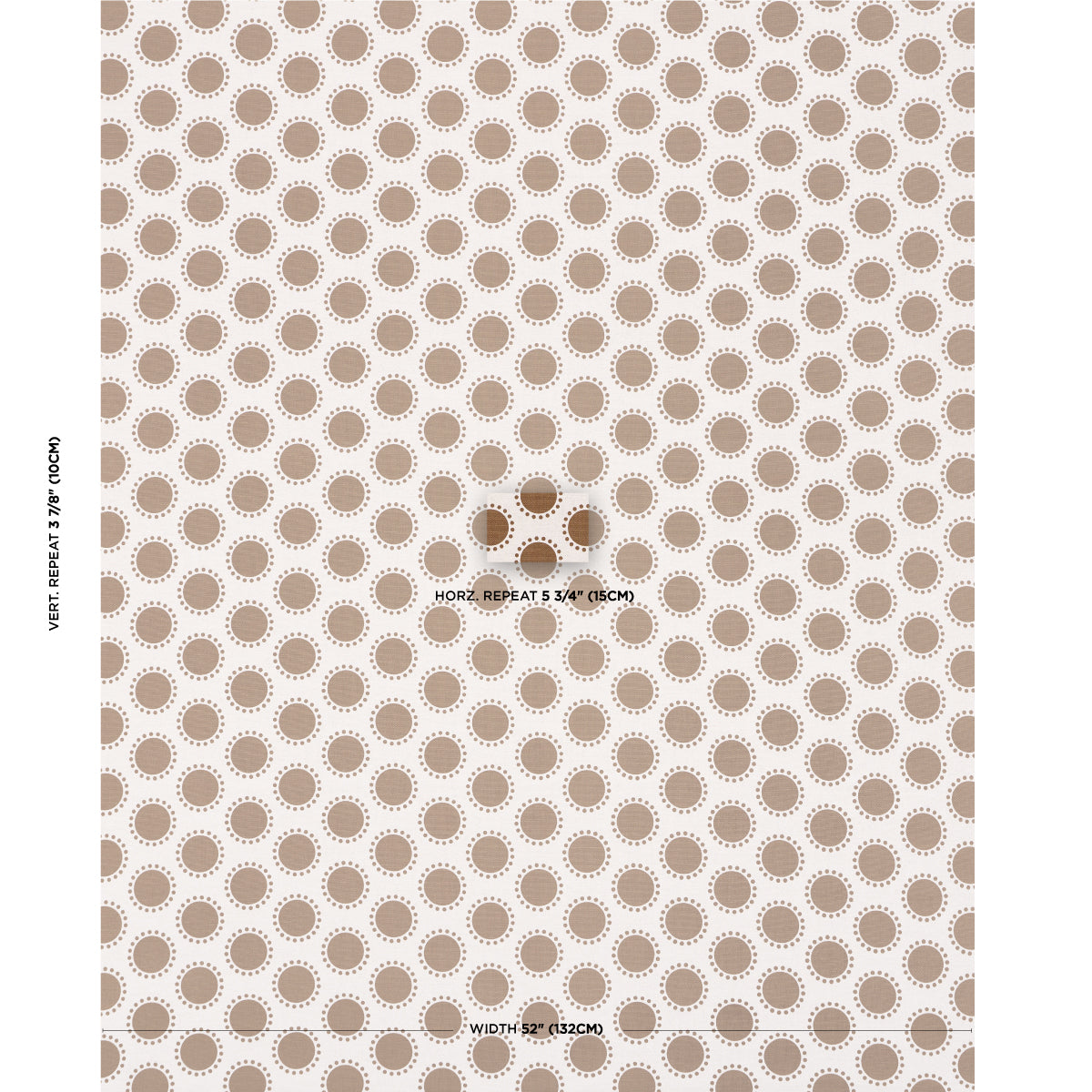 Schumacher Oompa Umber Fabric - Eade's Wallpaper