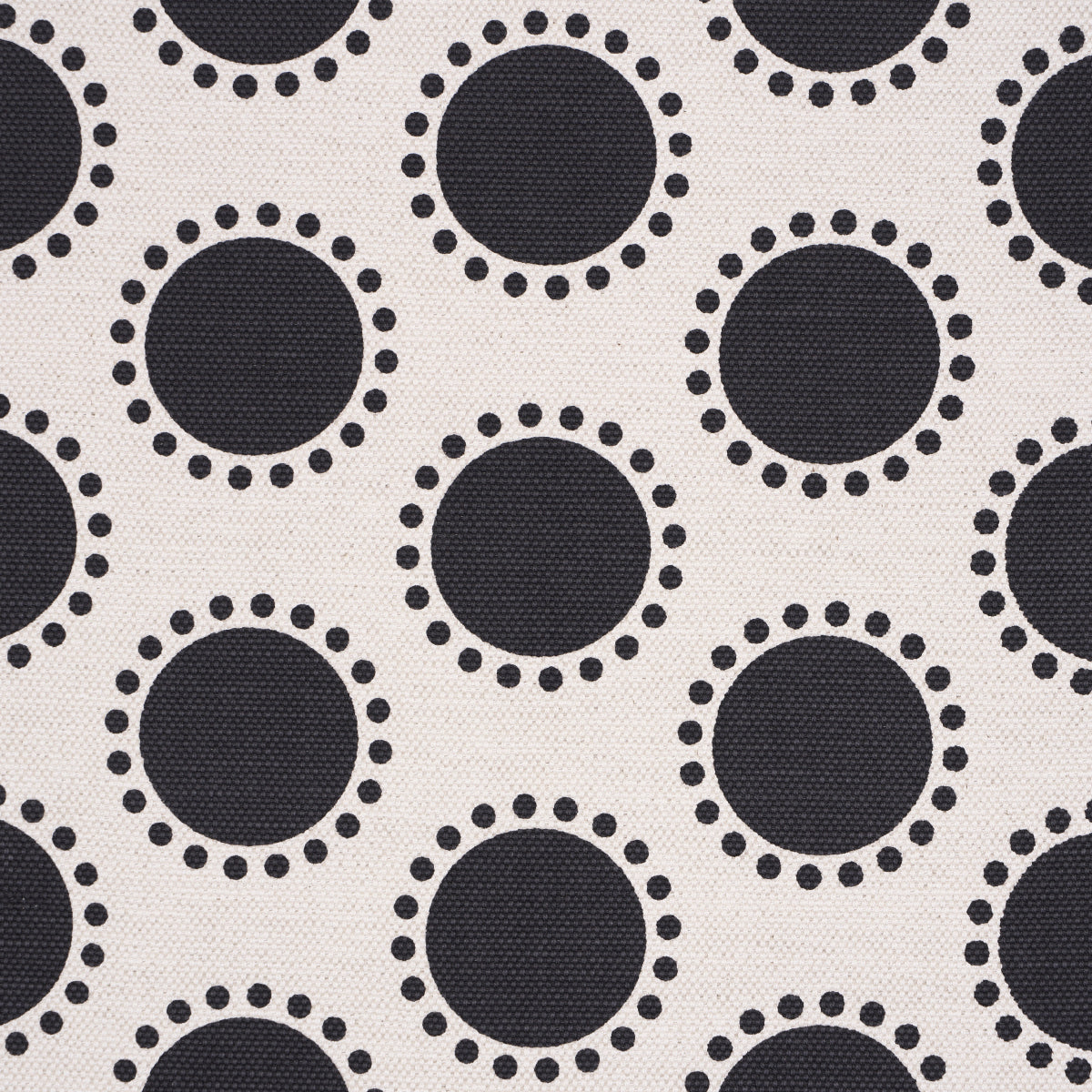 Schumacher Oompa Black Fabric - Eade's Wallpaper