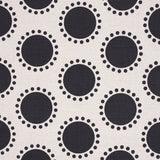 Schumacher Oompa Black Fabric - Eade's Wallpaper