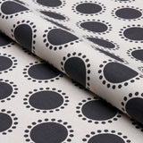 Schumacher Oompa Black Fabric - Eade's Wallpaper