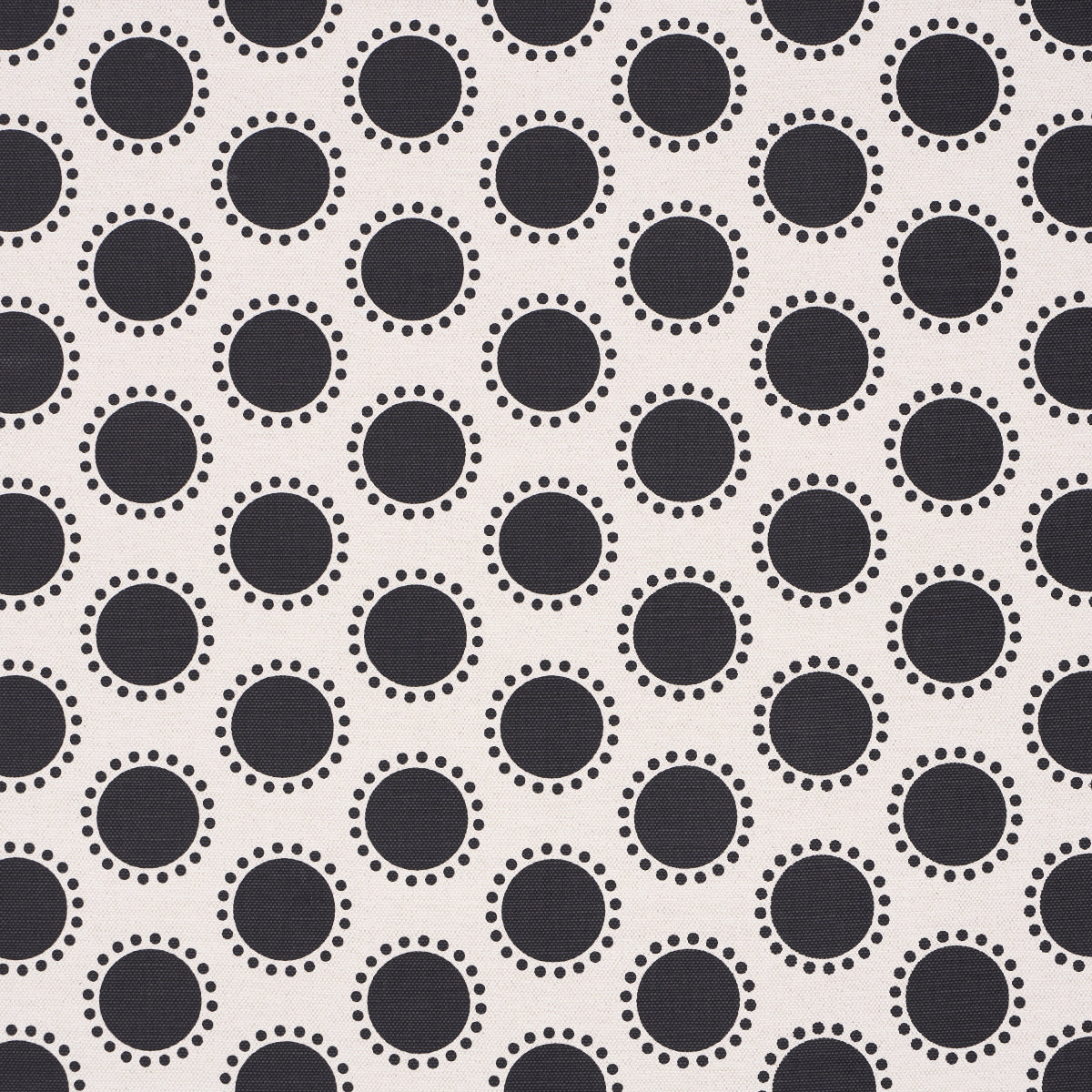 Schumacher Oompa Black Fabric - Eade's Wallpaper