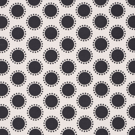 Schumacher Oompa Black Fabric - Eade's Wallpaper