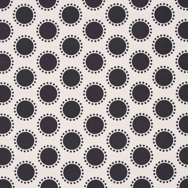 Schumacher Oompa Black Fabric - Eade's Wallpaper