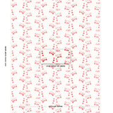 Schumacher Bleeding Hearts Red Fabric