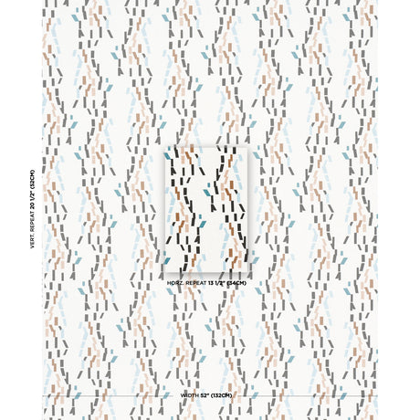 Schumacher Confetti Teal Fabric