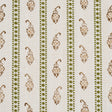 Schumacher 182021 EDDIE WOVEN HAND BLOCK PRINT in GREEN Fabr