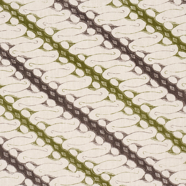 Schumacher 182050 RONNIE in GREEN Fabric - RITA KONIG