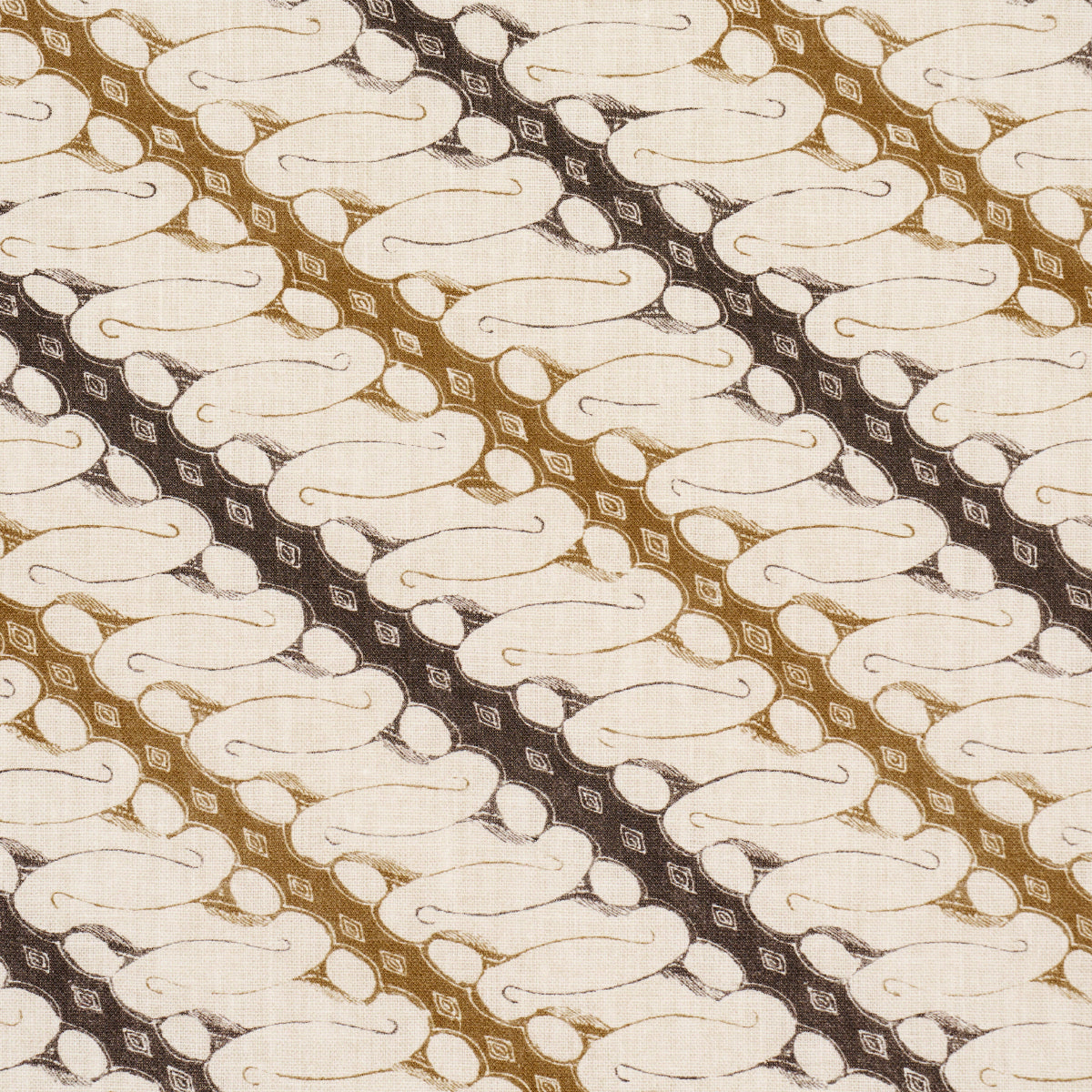 Schumacher 182052 RONNIE in BROWN Fabric - RITA KONIG