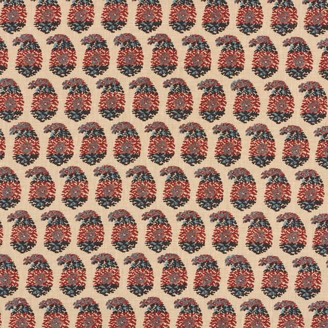 Schumacher 182061 TERRY in RED & NAVY Fabric - RITA KONIG