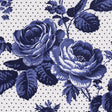 Schumacher 182082 SIBYL CHINTZ in BLUE Fabric - RITA KONIG
