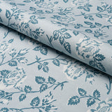 Schumacher Lavinia Blue Fabric - Eade's Wallpaper