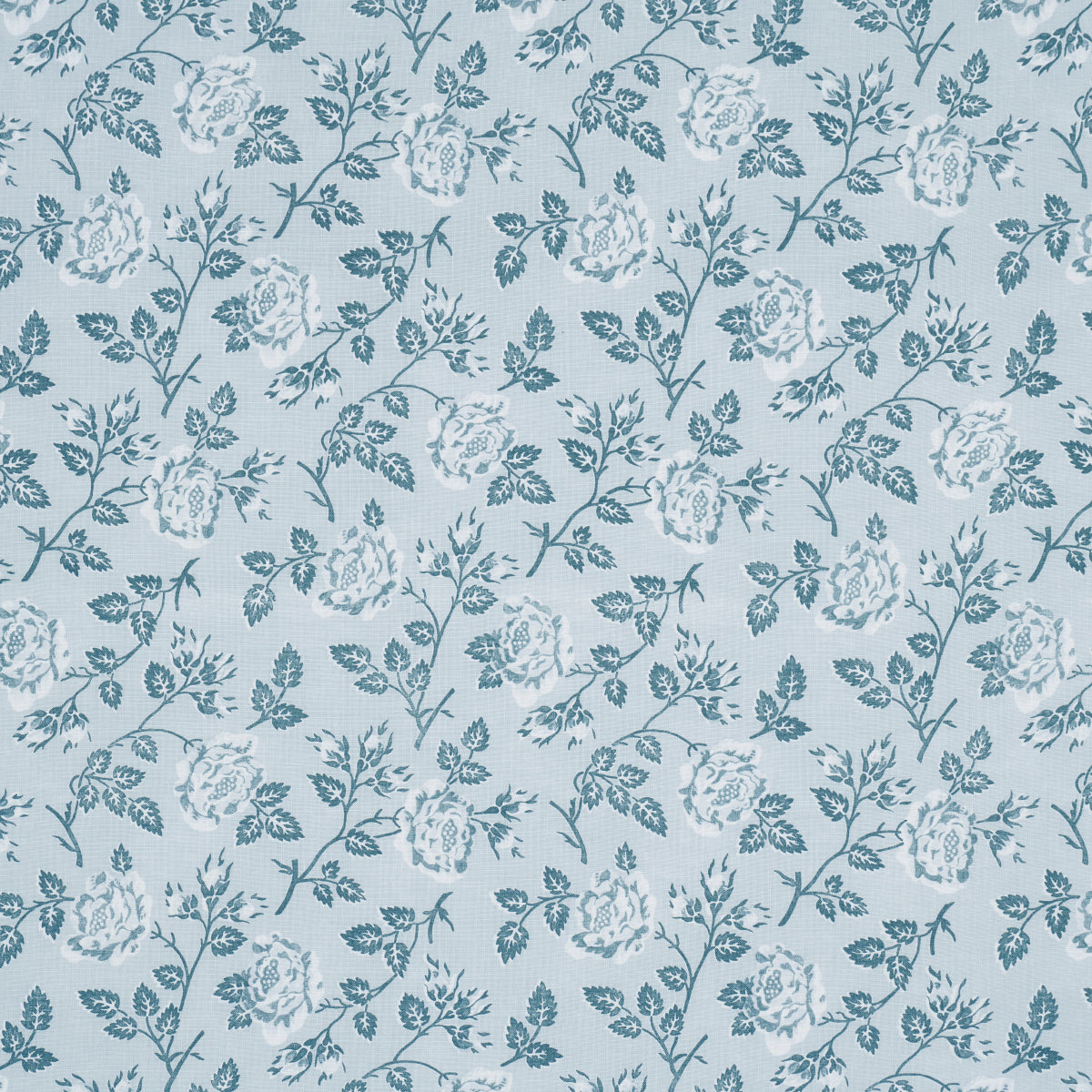Schumacher Lavinia Blue Fabric - Eade's Wallpaper