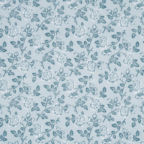 Schumacher Lavinia Blue Fabric - Eade's Wallpaper