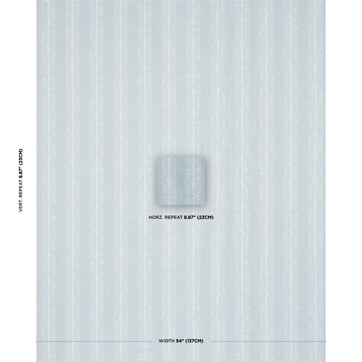 Schumacher Stella Stripe Blue Fabric - Eade's Wallpaper