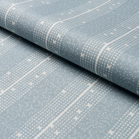 Schumacher Stella Stripe Blue Fabric - Eade's Wallpaper