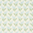 Schumacher Lily Of The Valley Indoor/Outdoor Bluebell Fabric - Eade's Wallpaper