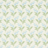 Schumacher Lily Of The Valley Indoor/Outdoor Bluebell Fabric - Eade's Wallpaper