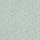 Schumacher Willow Leaf Aqua Fabric - Eade's Wallpaper