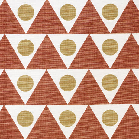 Schumacher 182222 PENNANT in TERRACOTTA Fabric - STUDIO BON