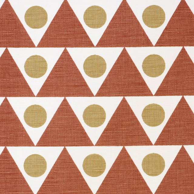 Schumacher 182222 PENNANT in TERRACOTTA Fabric - STUDIO BON