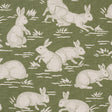 Schumacher 182240 COTTONTAILS in MOSS Fabric - A COUNTRY LIF