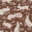 Schumacher 182241 COTTONTAILS in CHESTNUT Fabric - A COUNTRY