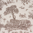 Schumacher 182271 WESTERN TOILE in SEPIA Fabric - A COUNTRY 