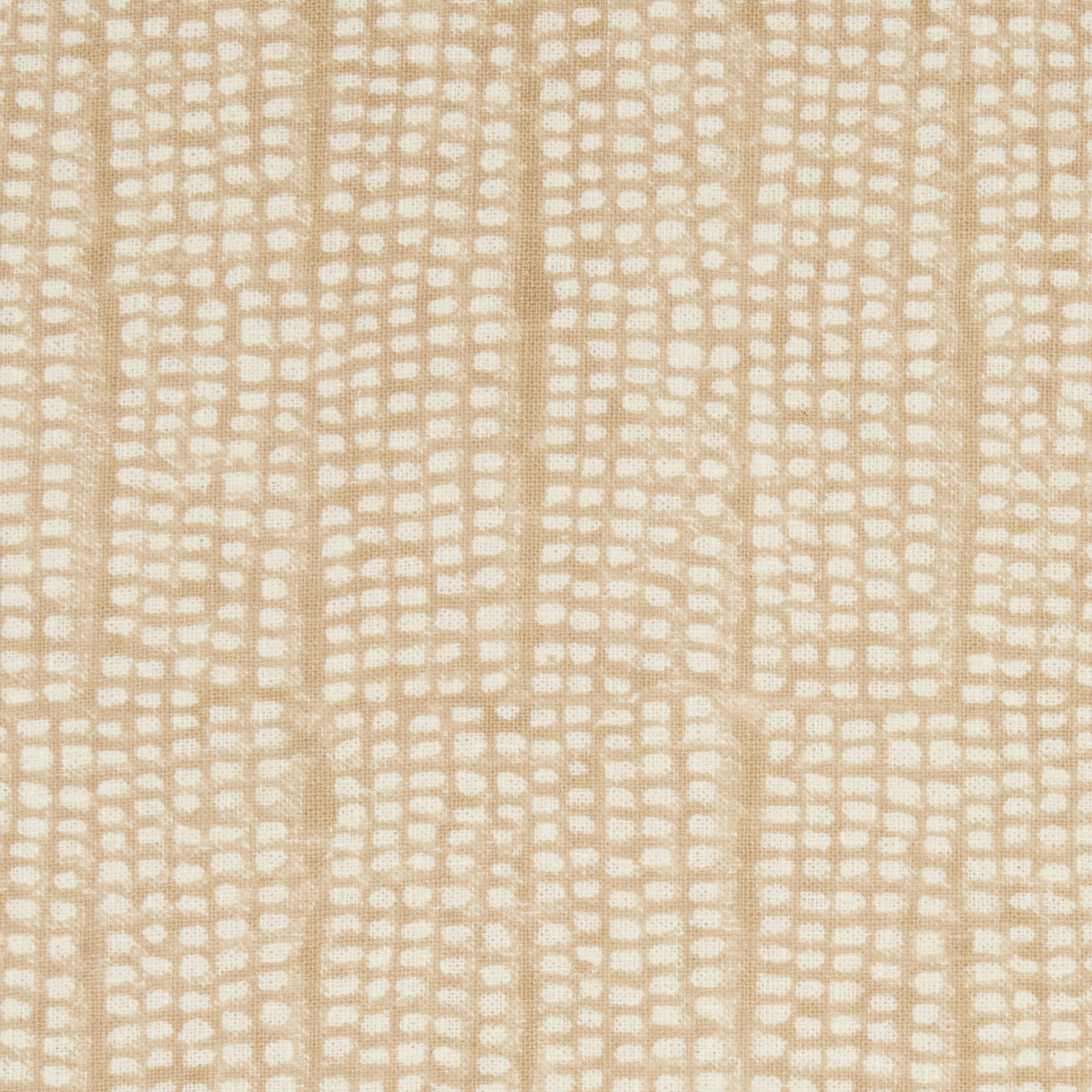 Schumacher 182292 NOLAND BLOCK PRINT in SAND Fabric - MESA