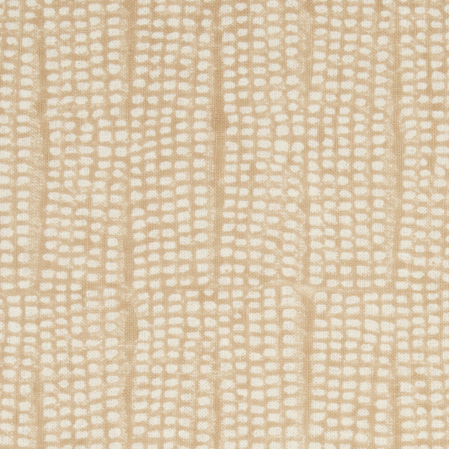 Schumacher 182292 NOLAND BLOCK PRINT in SAND Fabric - MESA