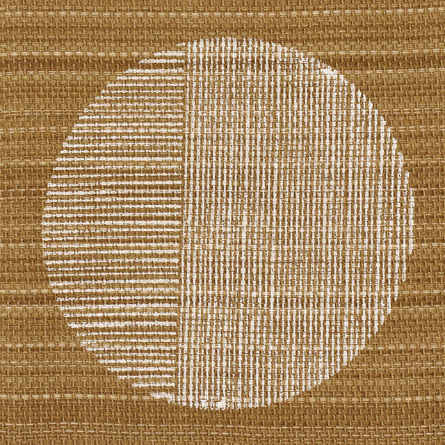 Schumacher 182300 UNA HAND BLOCK PRINT in OCHRE Fabric - MES