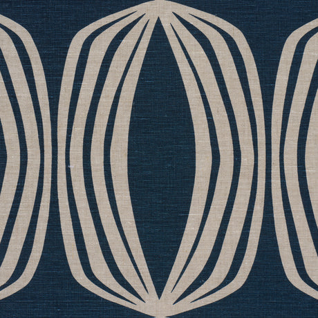 Schumacher 182322 FONTANA HAND PRINT in INDIGO Fabric - MESA