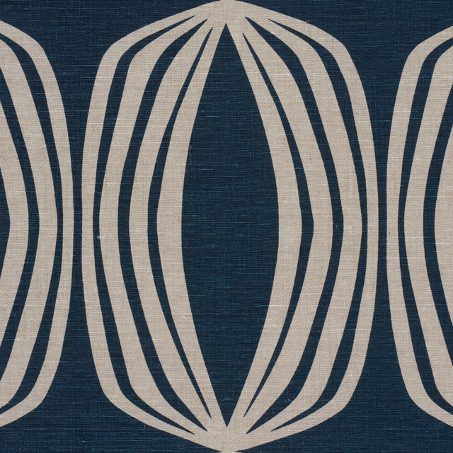 Schumacher 182322 FONTANA HAND PRINT in INDIGO Fabric - MESA