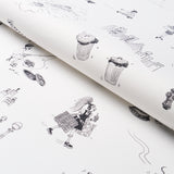 Schumacher Joana Avillez'S Street Scenes Black & White Fabric