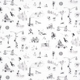 Schumacher Joana Avillez'S Street Scenes Black & White Fabric