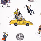 Schumacher Joana Avillez'S Street Scenes Multicolor On White Fabric