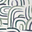 Schumacher 182361 NEW BEAT in BLUE & GREEN Fabric - BACKDROP